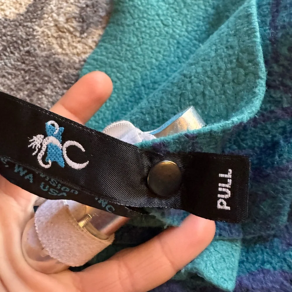 Teal and Purple Patterned Pack Towel